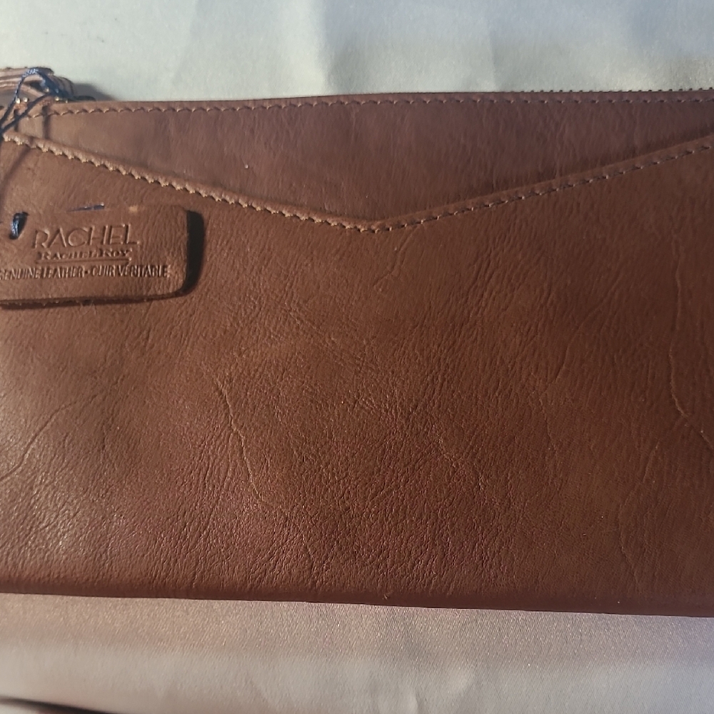 Rachel ROY Brown Leather Envelope Style New With Tag Bag